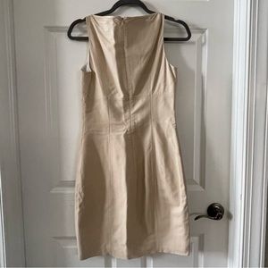 Robert Rodriguez leather sheath dress